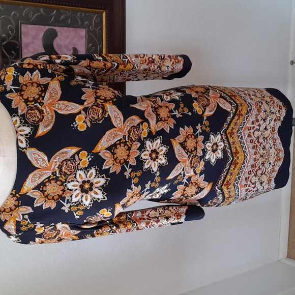 Enfocus Petite Floral Design Dress - Picture 5 of 17